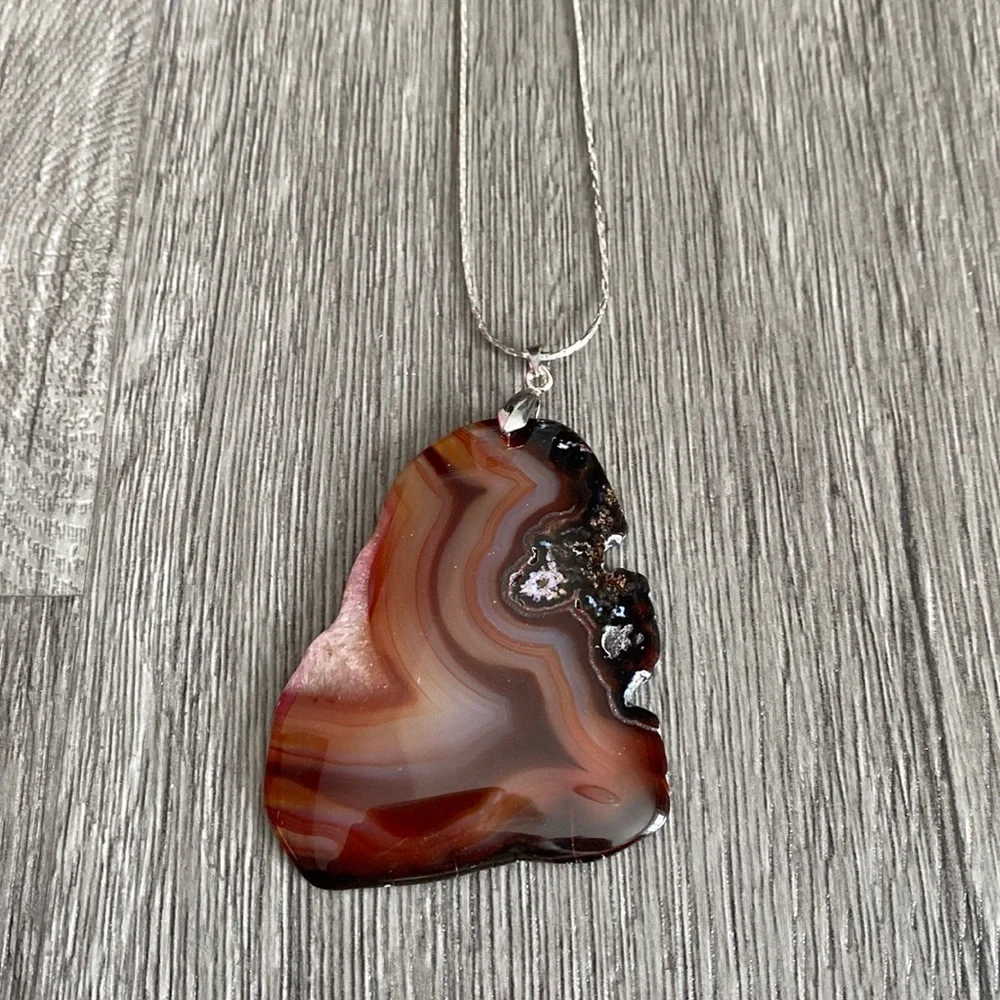 Womens Stone Necklace - Picture 1 of 5